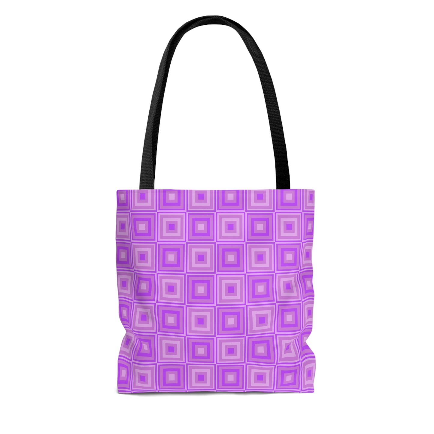 Heliotrope - Mauve Squares - Tote Bag