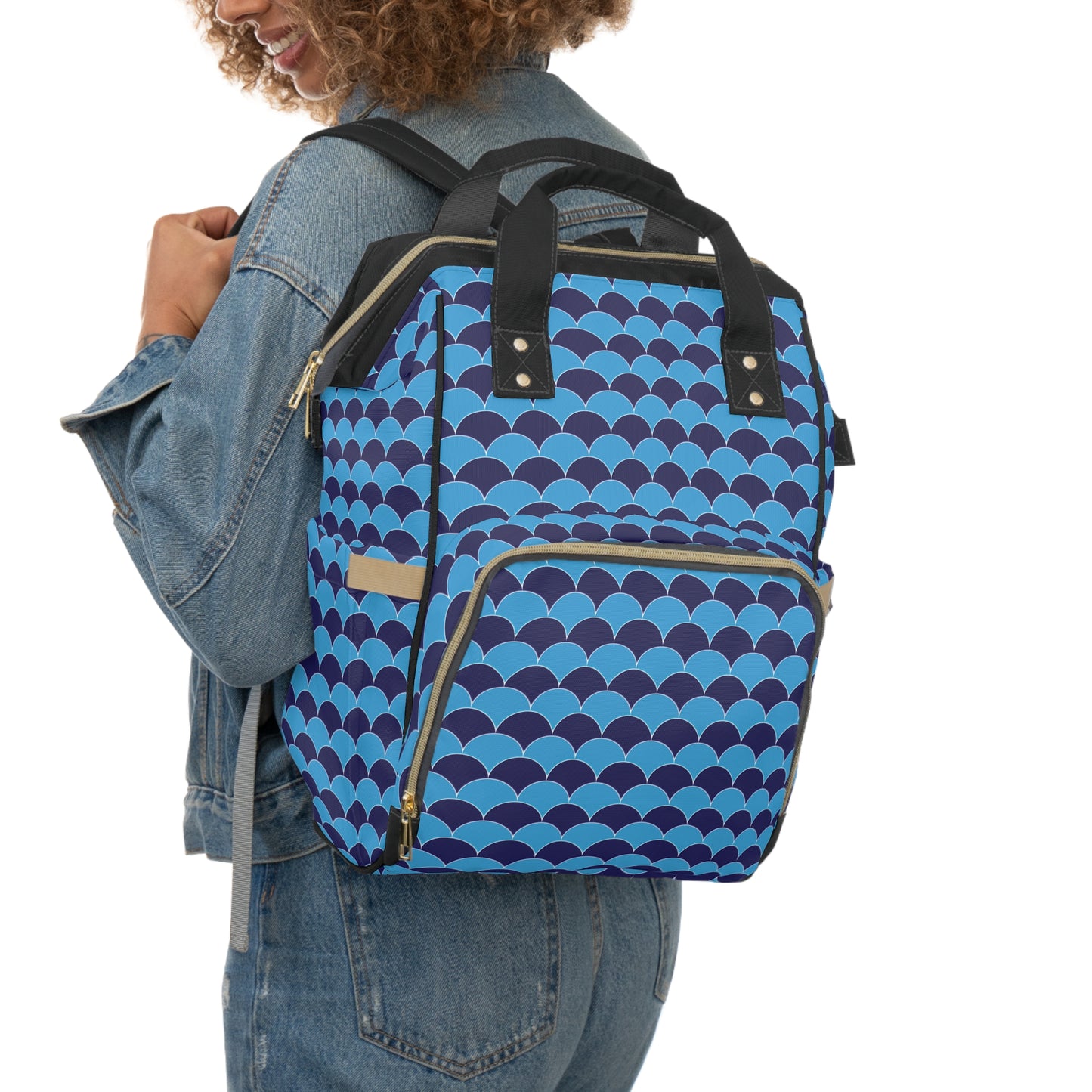 Blue fans  - Multifunctional Diaper Backpack