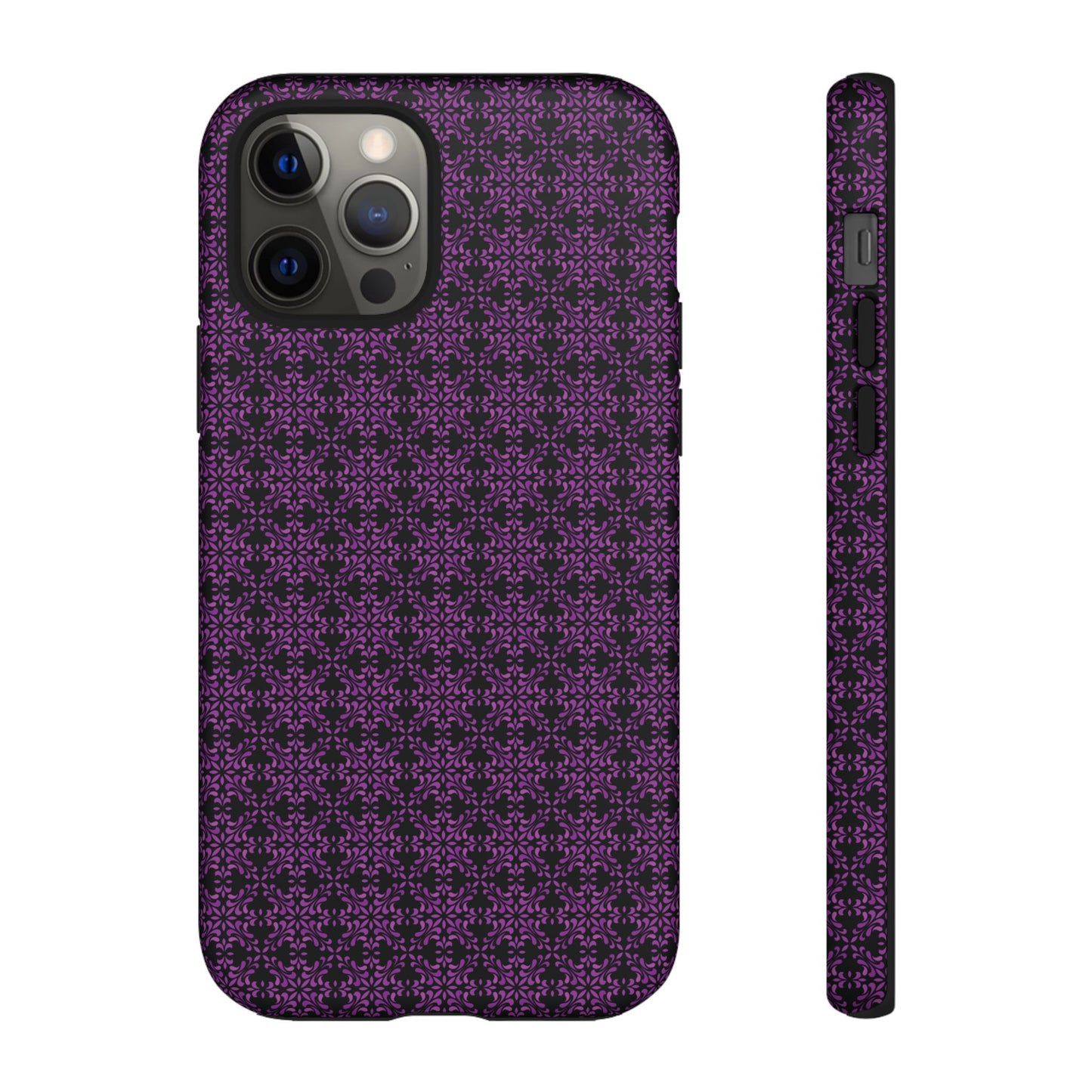 Vibrant Kaleidoscope - Purple - Black - Tough Cases