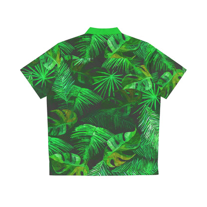 Dark Tropical Print - Men's Hawaiian Shirt