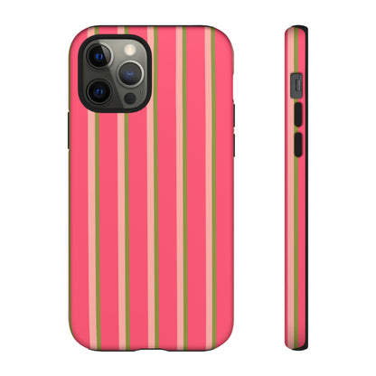 Pink and green stripes - Tough Cases