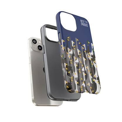 That is a LOT of ducks - Logo - Blue 003377 - Tough Cases