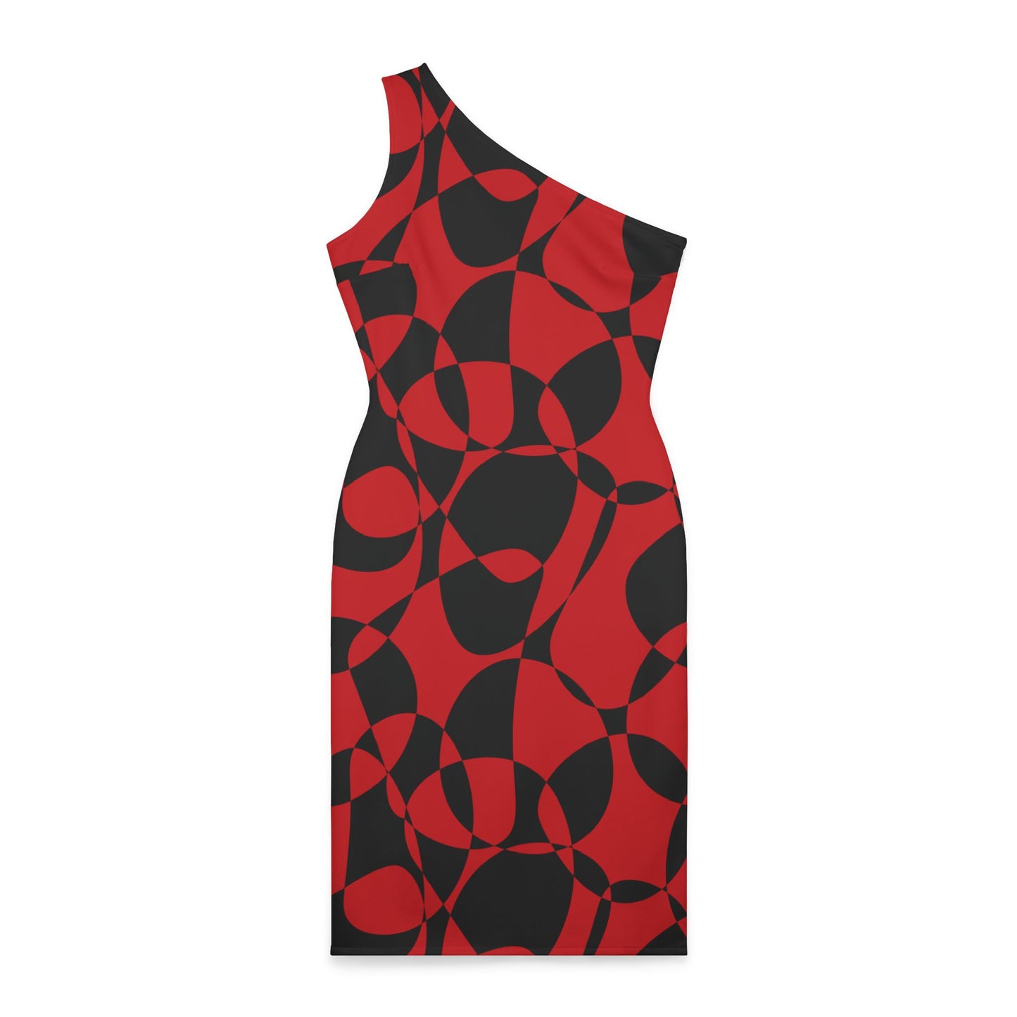 Scarlet Symphony - Shoulder Dress