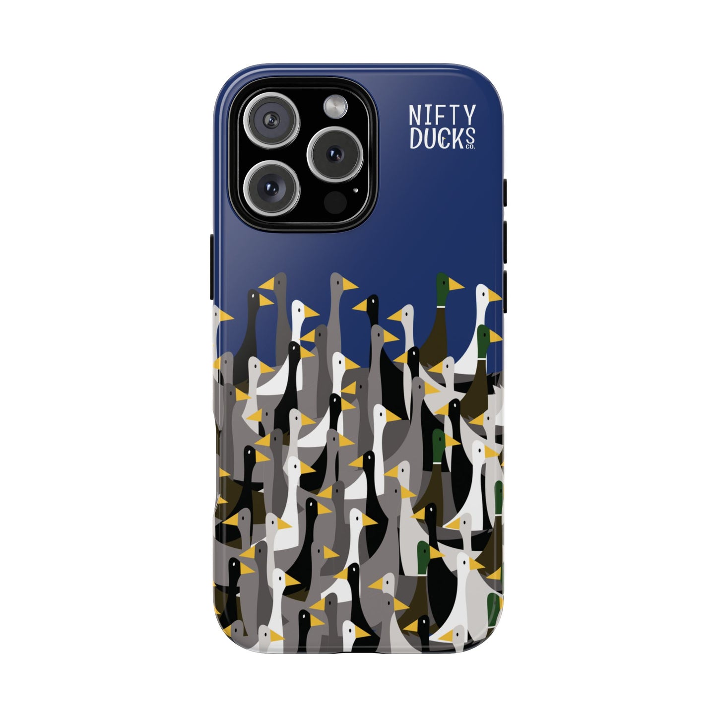 That is a LOT of ducks - Logo - Blue 003377 - Tough Cases