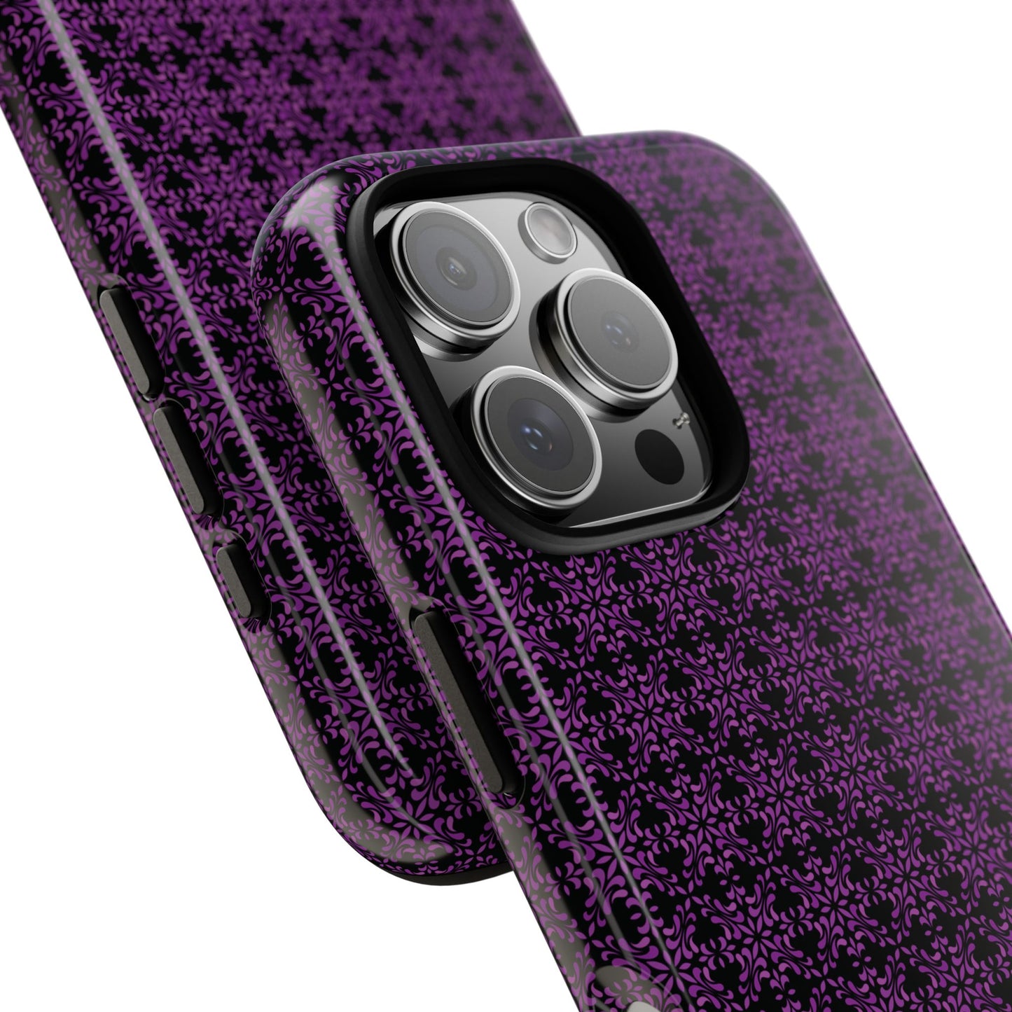 Vibrant Kaleidoscope - Purple - Black - Tough Cases