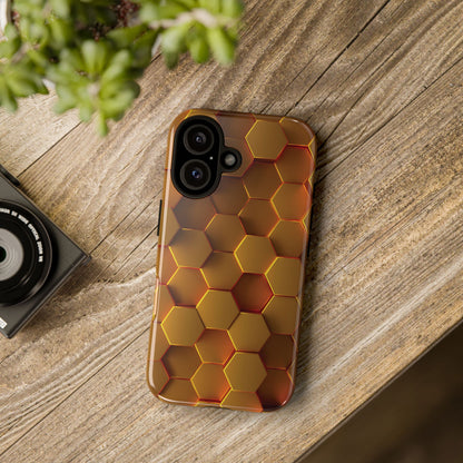 Hexagonal pattern - Gold - Tough Cases