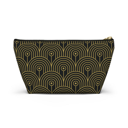 Art Deco 10 - Black 000000 - Accessory Pouch w T-bottom