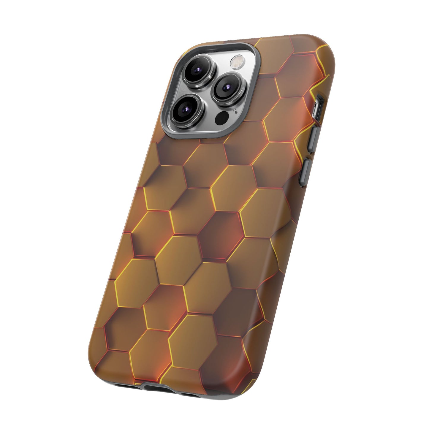 Hexagonal pattern - Gold - Tough Cases