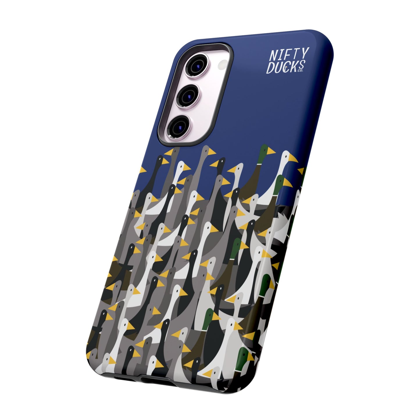 That is a LOT of ducks - Logo - Blue 003377 - Tough Cases