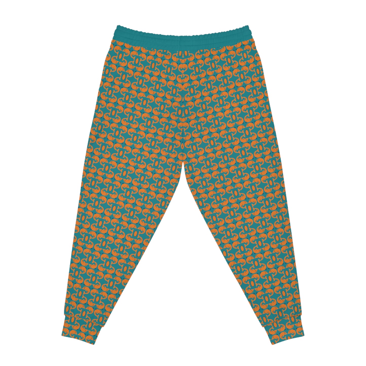 Playful Dolphins - Orange F58220 - Athletic Joggers (AOP)