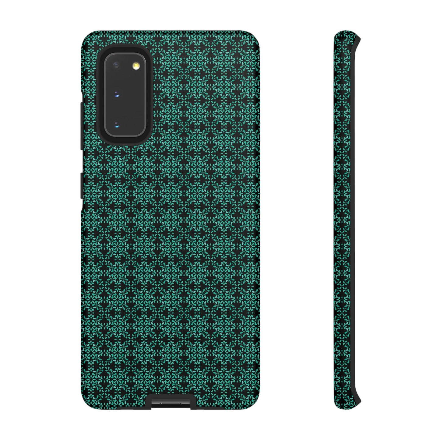 Vibrant Kaleidoscope - Turquoise - Black - Tough Cases