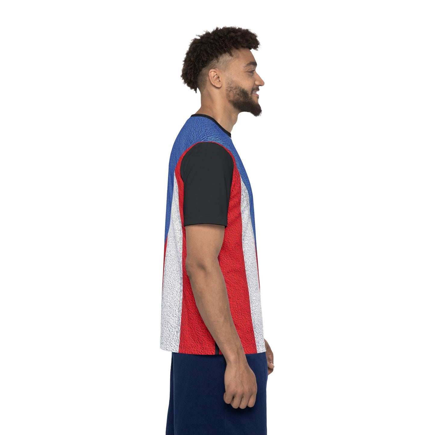 Celebrate Puerto Rico - Black 000000 - Men's Sports Jersey (AOP)