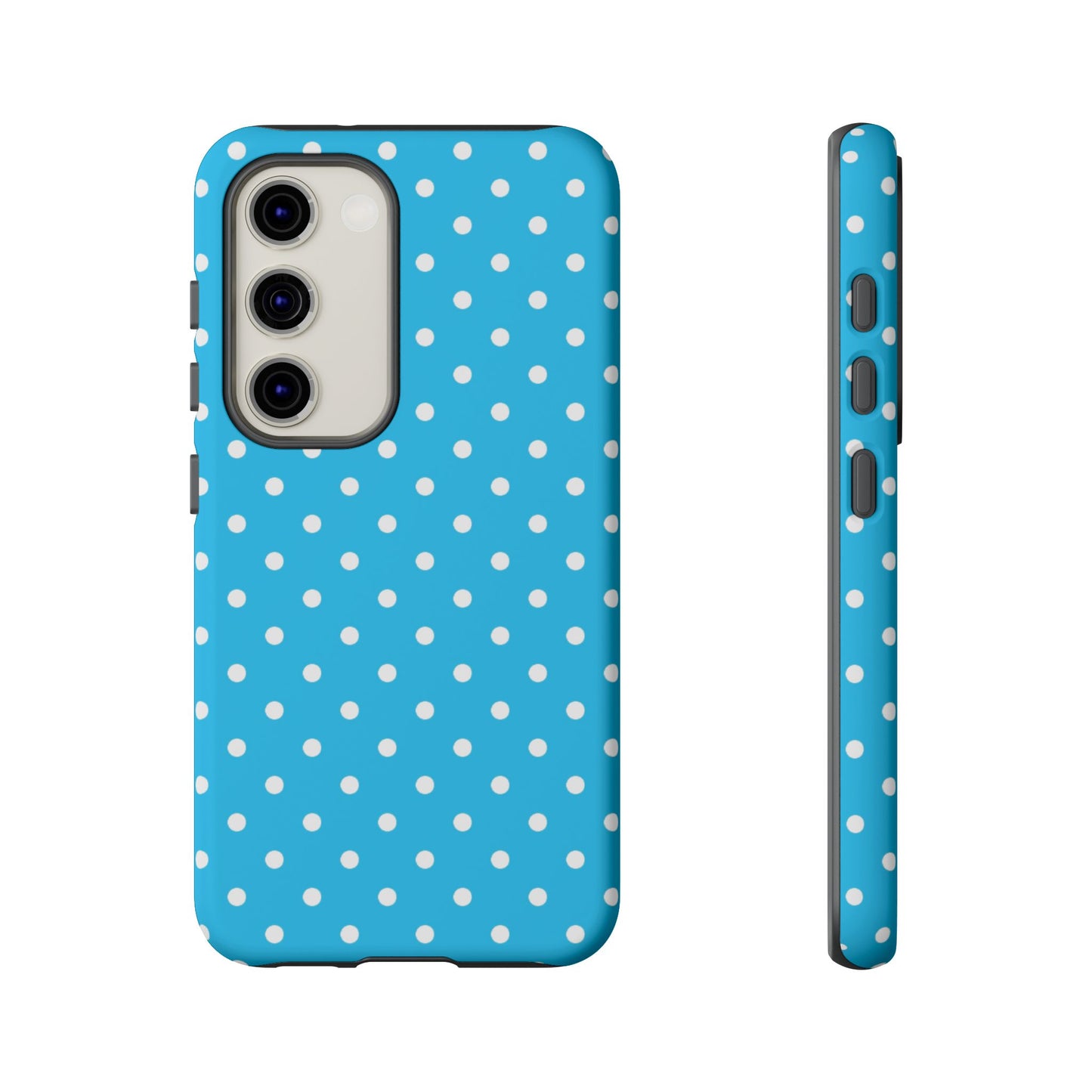 White dots on blue - Tough Cases