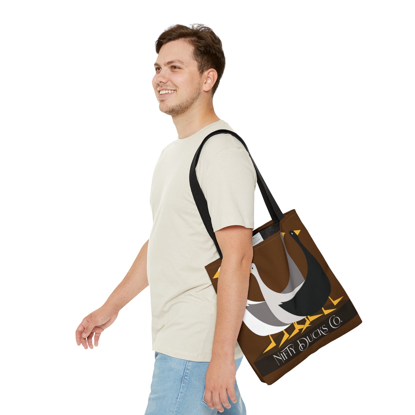 Nifty Ducks Co. Original Logo - Baker's Chocolate 643b13 - Tote Bag