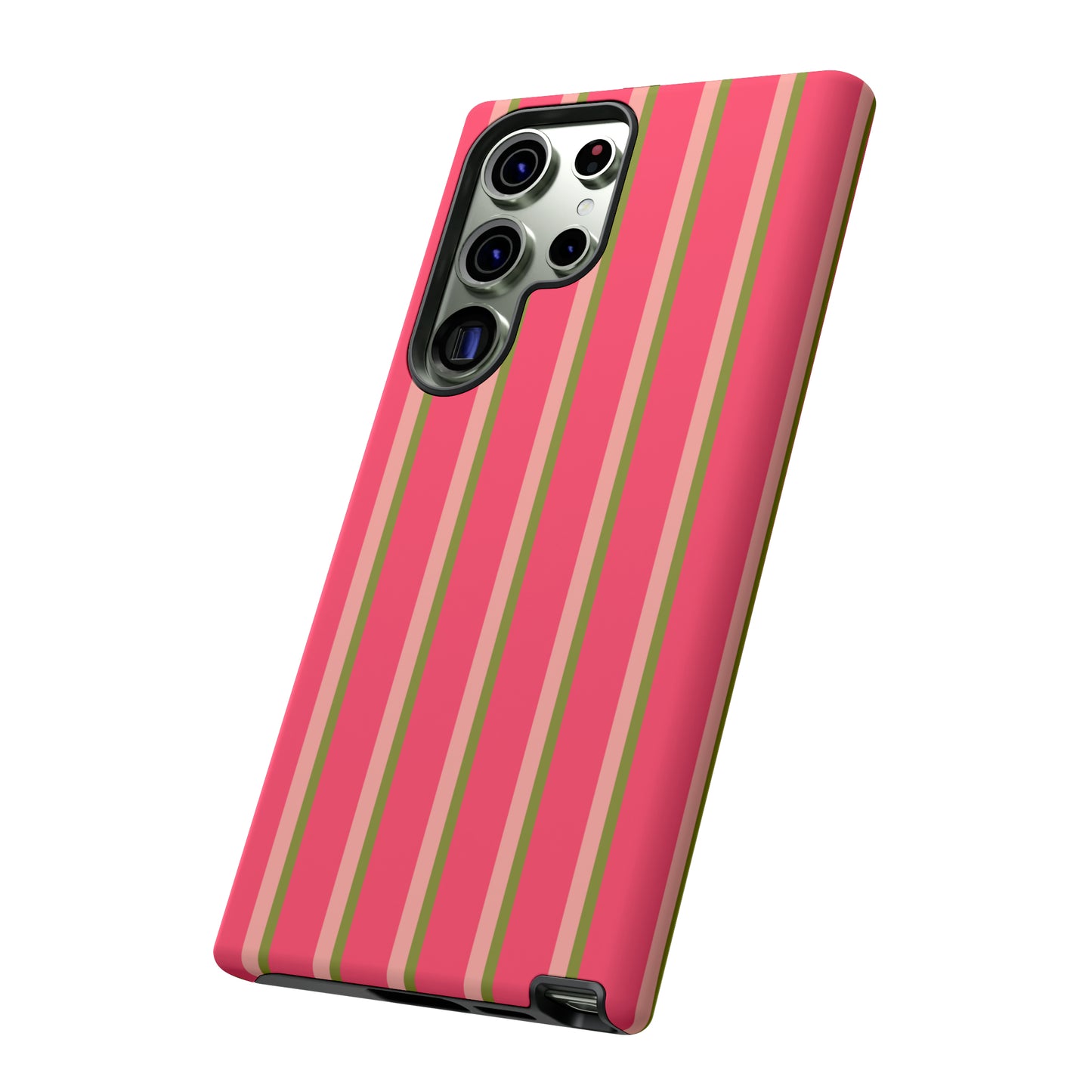 Pink and green stripes - Tough Cases