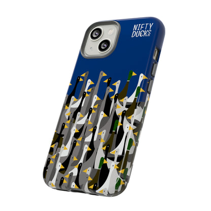 That is a LOT of ducks - Logo - Blue 003377 - Tough Cases