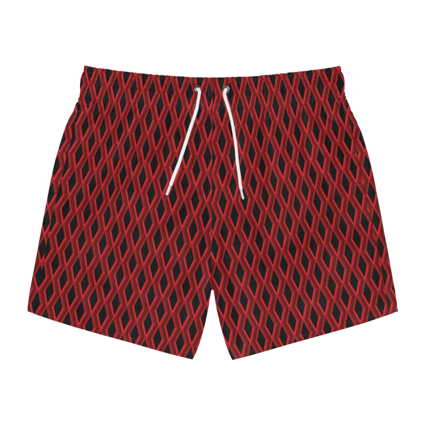 Diamond Geometric pattern5 - 000000 - Swim Trunks