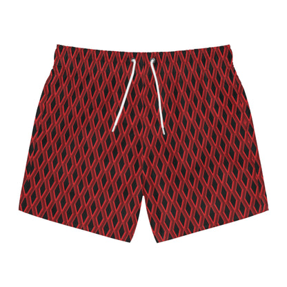 Diamond Geometric pattern5 - 000000 - Swim Trunks