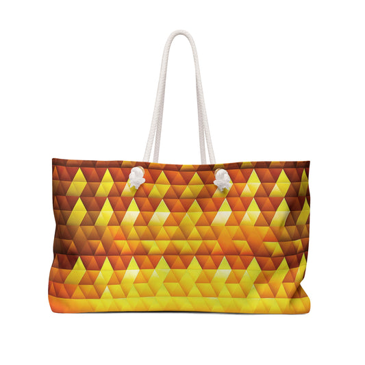 Golden Radiance - Sizzling Sunrise ffdb00 - Weekender Bag