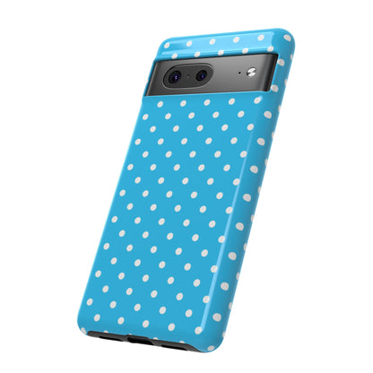 White dots on blue - Tough Cases