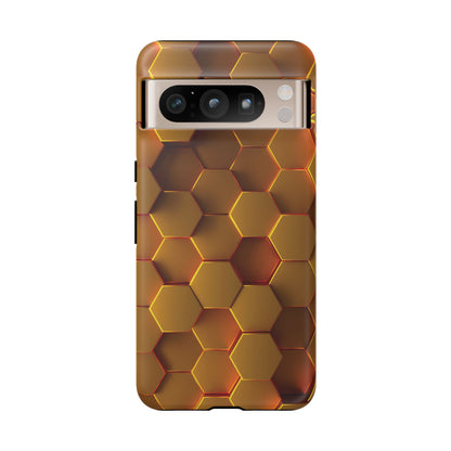 Hexagonal pattern - Gold - Tough Cases