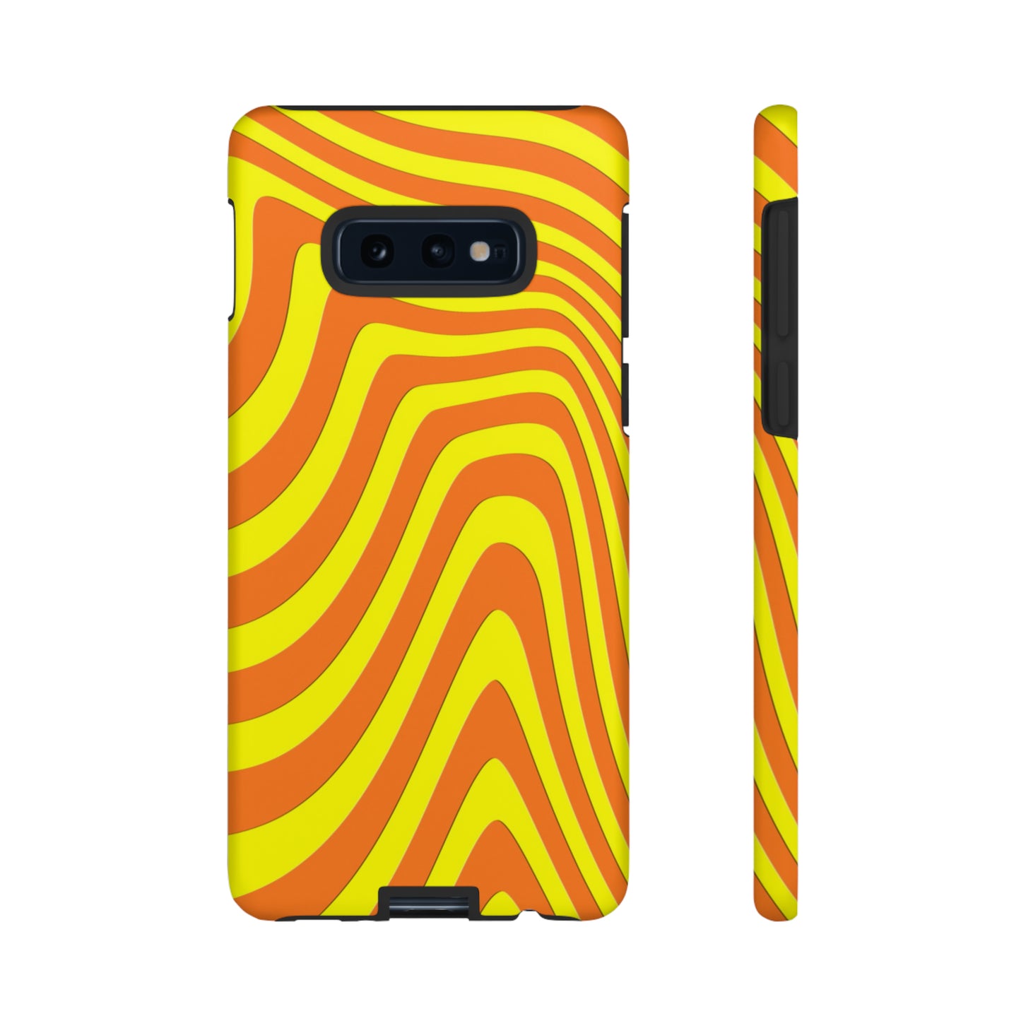 Retro wavy - yellow and orange - Tough Cases