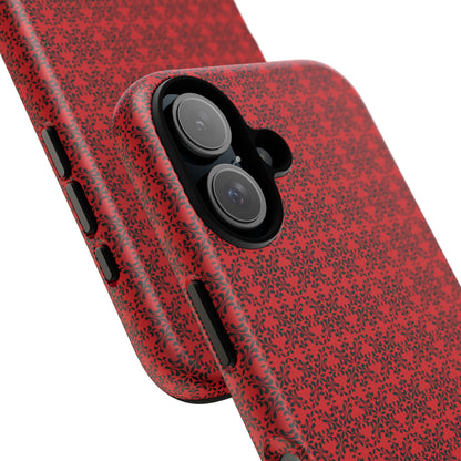 Vibrant Kaleidoscope - Black - Scarlet - Tough Cases