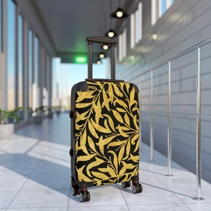 Gold Leaves - Black - Suitcases