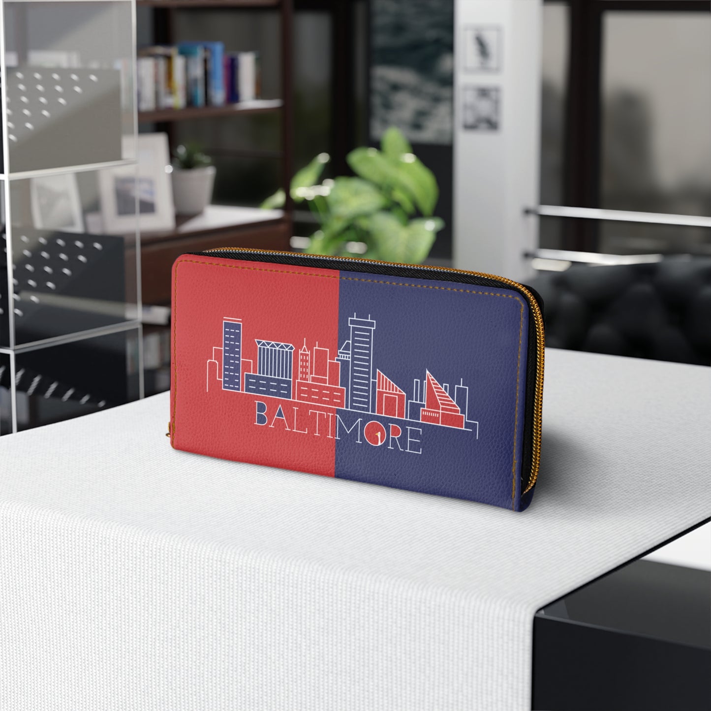 Baltimore - Red White and Blue City series - Zipper Wallet