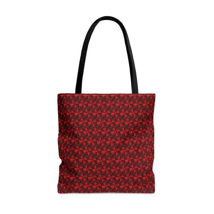 Letter Art - I - Red - Black 000000 - Tote Bag