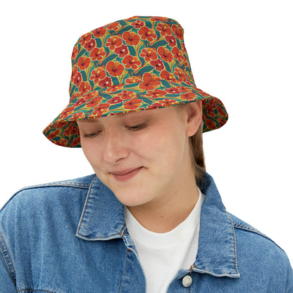 Hibiscus1 - Bucket Hat (AOP)