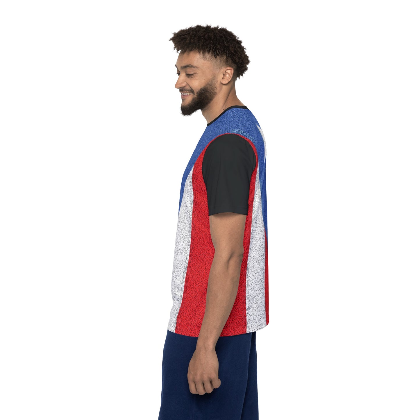 Celebrate Puerto Rico - Black 000000 - Men's Sports Jersey (AOP)