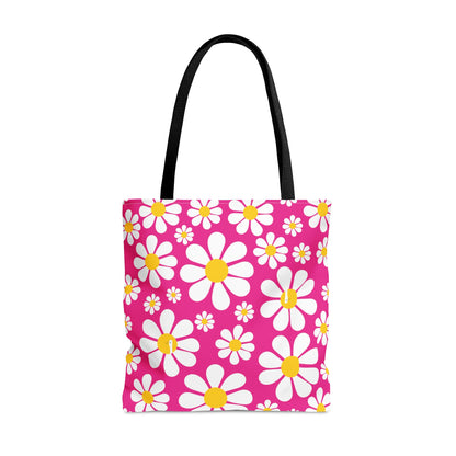 Ducks in Daisies - Mean Girls Lipstick ff00a8 - Tote Bag