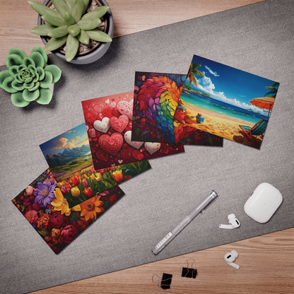 Greeting Cards - AI Generated Unique Designs - 5-Pack