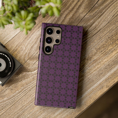 Vibrant Kaleidoscope - Purple - Black - Tough Cases