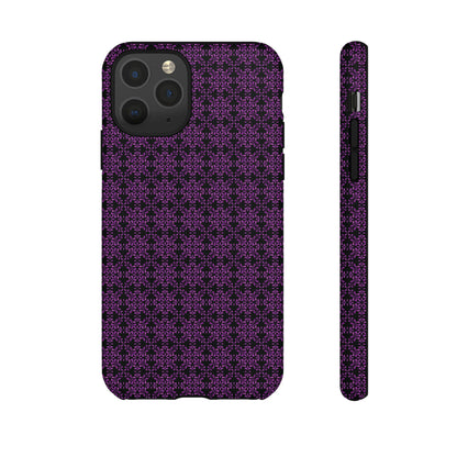 Vibrant Kaleidoscope - Purple - Black - Tough Cases