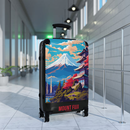 Mount Fuji - Japan - Black 000000 - Suitcase