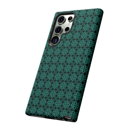 Vibrant Kaleidoscope - Turquoise - Black - Tough Cases