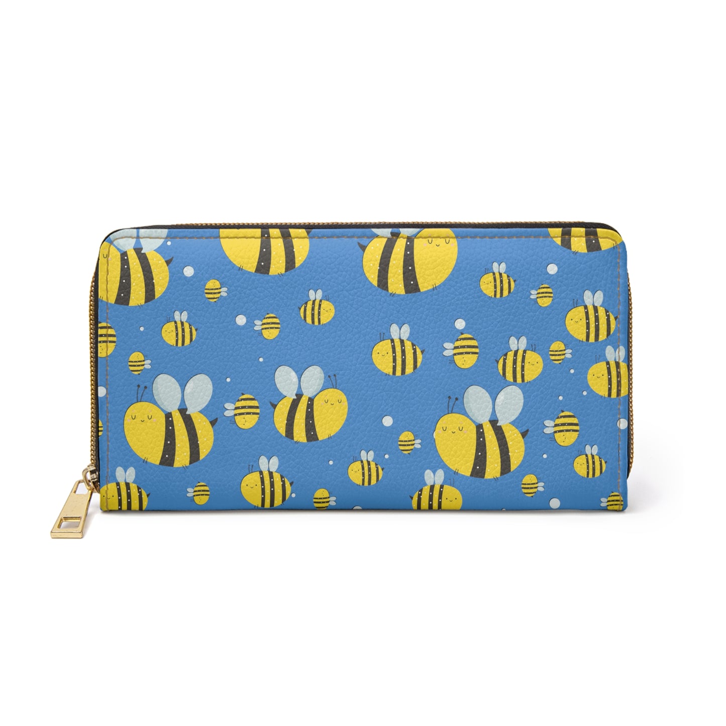 Lots of Bees - Blue 139aff - Zipper Wallet