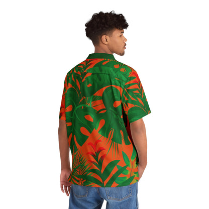 Tropical Hideaway - Pumpkin f16220 - Men's Hawaiian Shirt