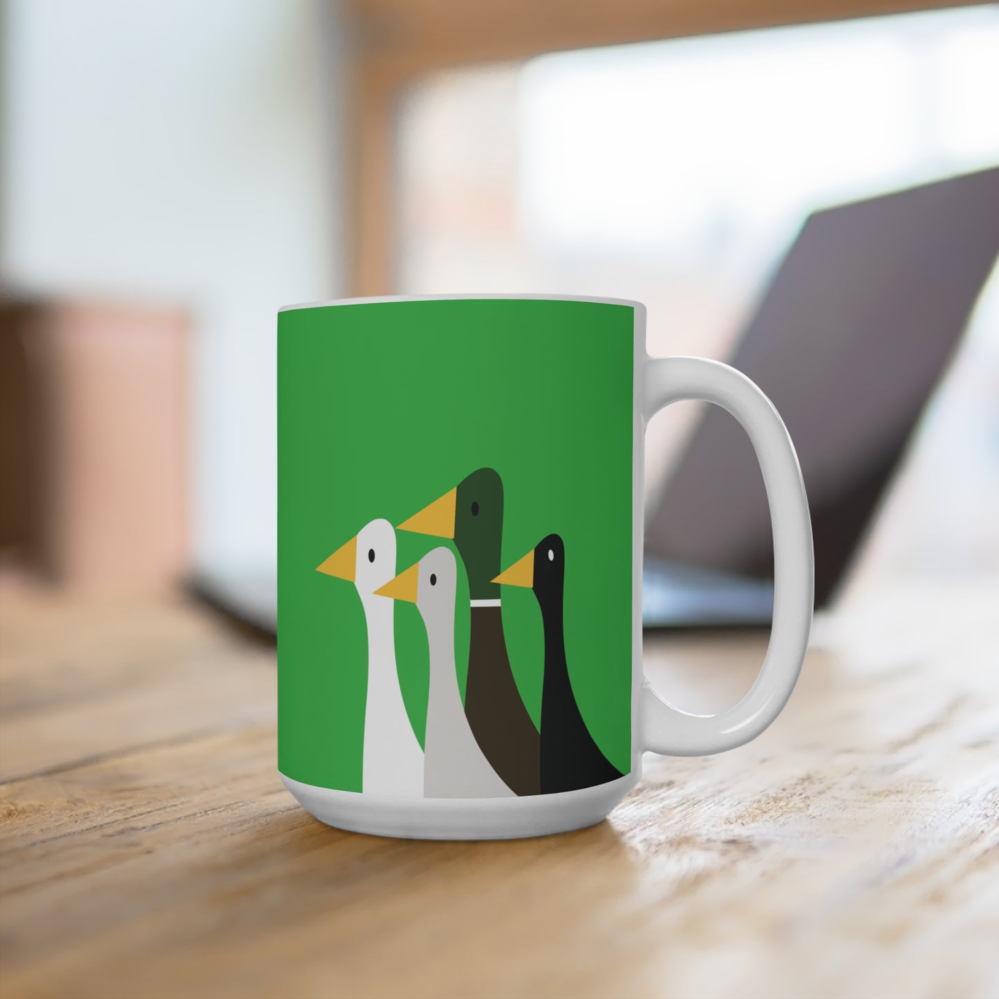 Take the ducks with you - Lime Green 21C12E - Mug 15oz