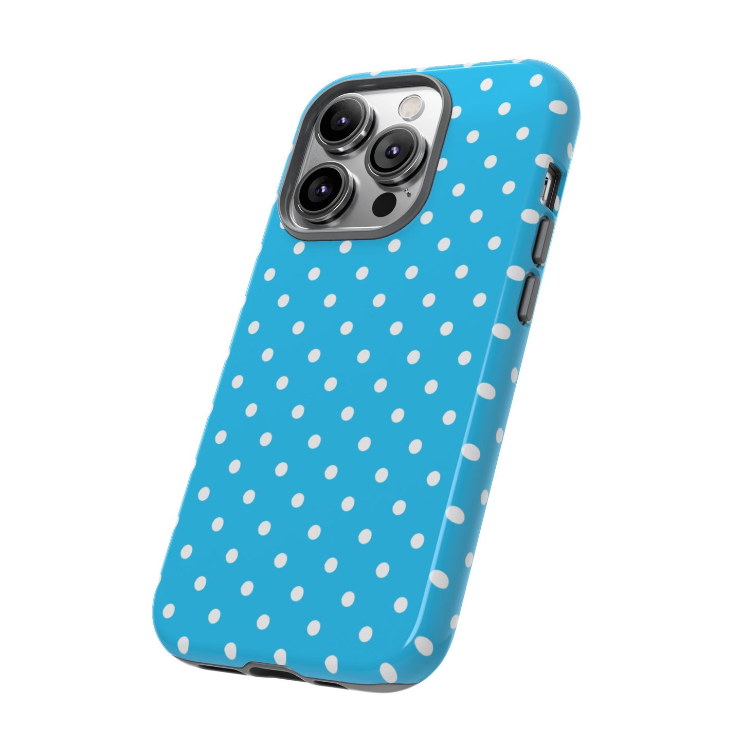 White dots on blue - Tough Cases