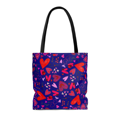 Heart Doodles - Ultramarine 160987 - Tote Bag