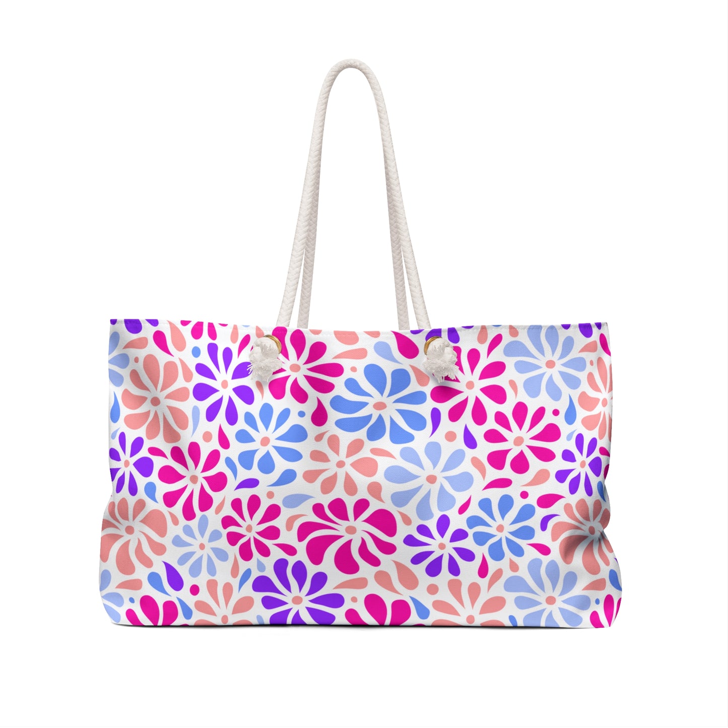 Bright Floral Print - Weekender Bag