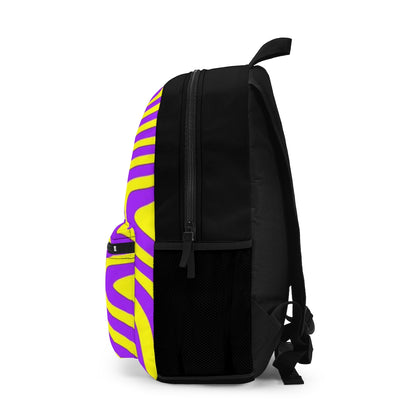 Retro wavy Purple/Yellow - Backpack