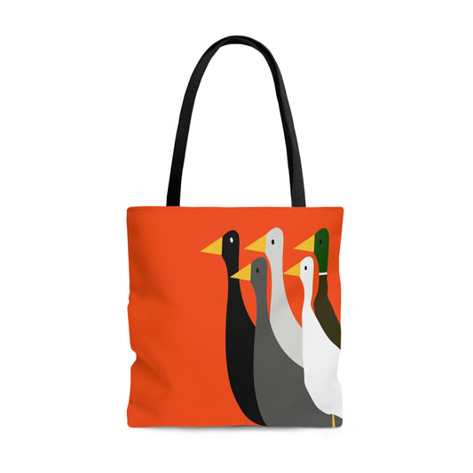 Take the ducks with you - Orange fc4f15  - Tote Bag
