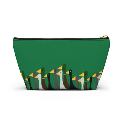 Marching ducks - green - Accessory Pouch w T-bottom