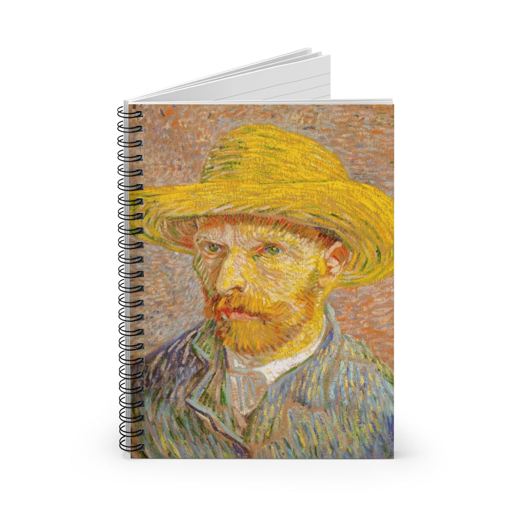 Troubled genius - Van Gogh - Spiral Notebook - Ruled Line