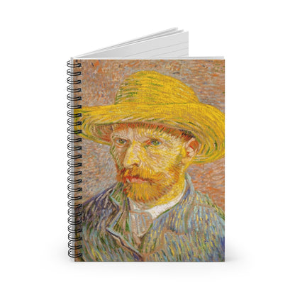 Troubled genius - Van Gogh - Spiral Notebook - Ruled Line