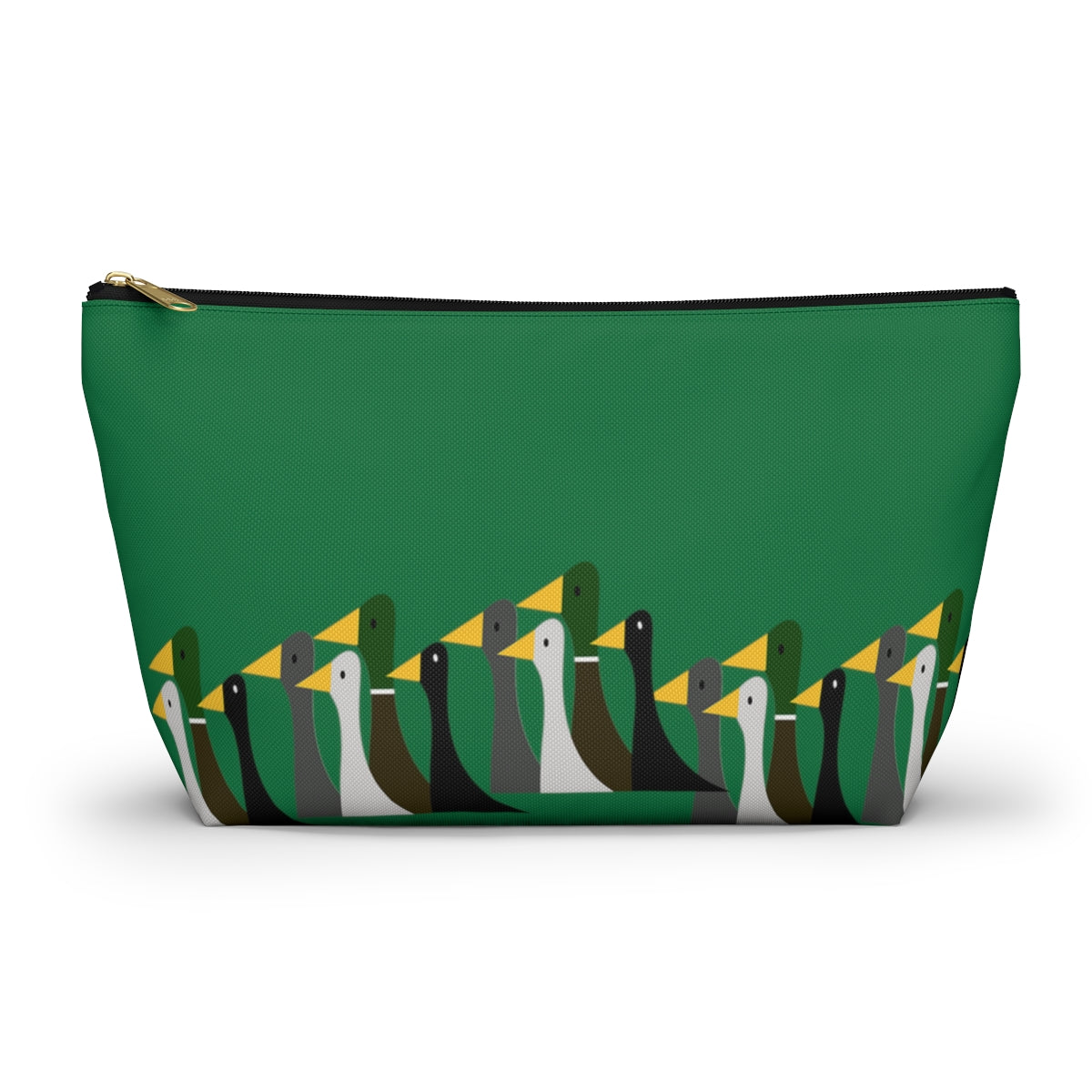 Marching ducks - green - Accessory Pouch w T-bottom